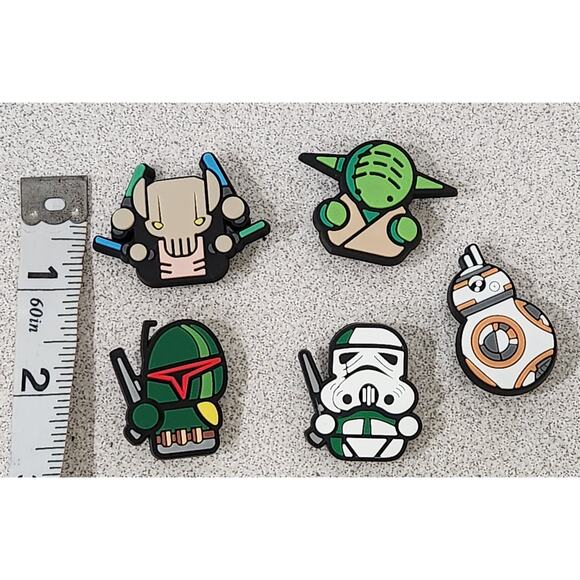 Shoe Charms for Crocs 5 Pc Disney Star Wars NWOTS Mixed Lot - Picture 1 of 1